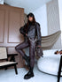 Crop faux leather jacket "TOFFEE NUT CV2195-10" - choco